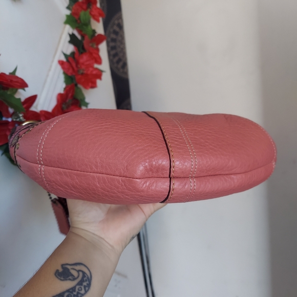 Y2K Coach Leather Small Hobo In Rose 10477 HTF💗🤎 - Picture 6 of 13